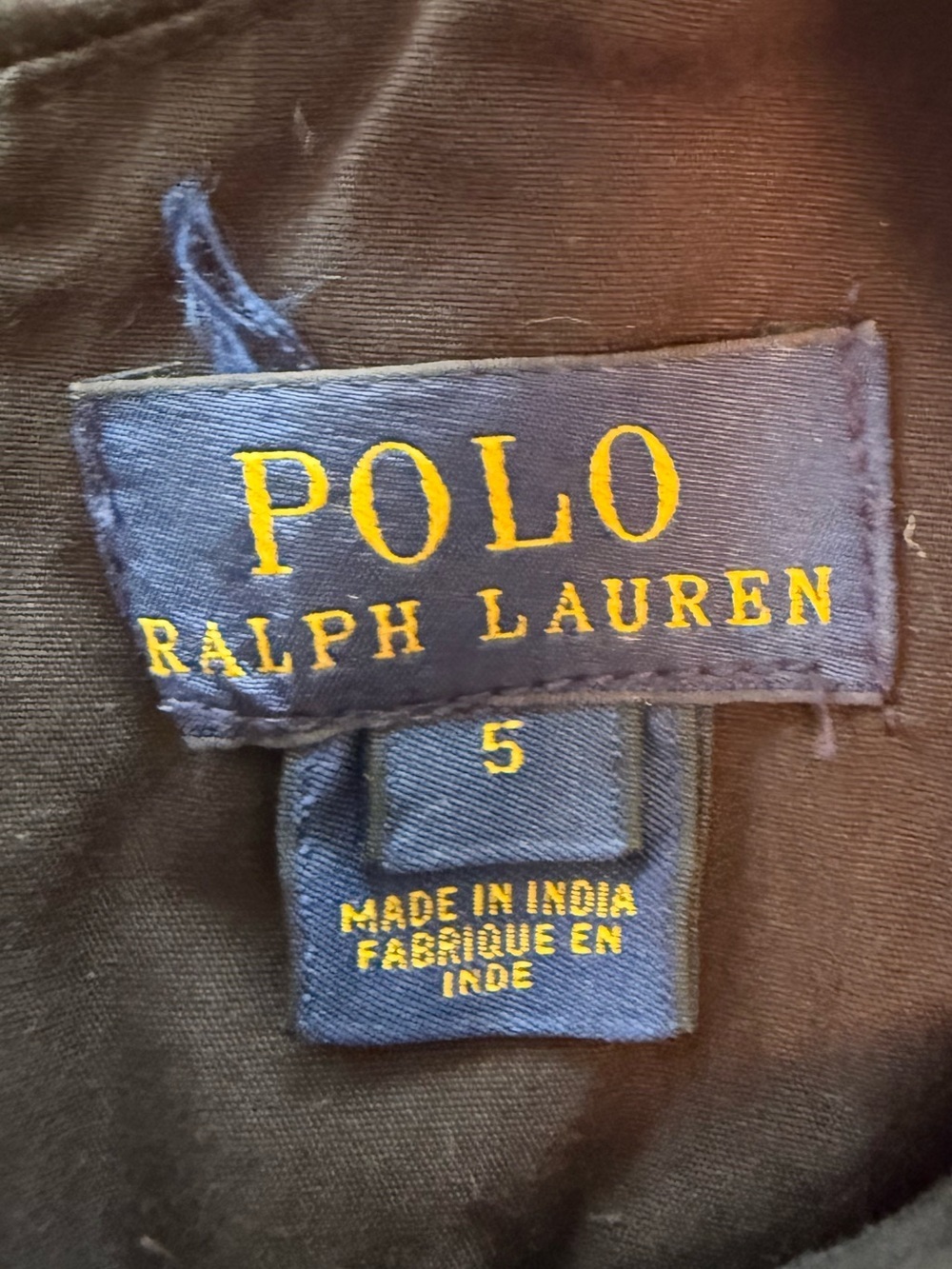Polo by Ralph Lauren Black A-Line Dress with Red Plaid Waistband - Picture 2 of 5